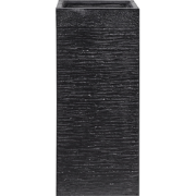 DION - Plantenbak - Zwart - 26 cm - Klei-vezelmengsel