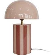 Leitmotiv - Tafellamp Rayado - Rose tan & soft pink