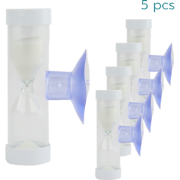 Nordix Douchetimer - Set van 5 - Zandloper - 4 minuten - Douche Klok -...