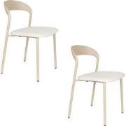Housecraft Living Adelina Eetkamerstoelen Beige - Set van 2