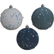 Kerstbal plc fluweel d8 cm a3