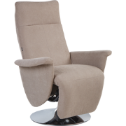 PRIME - Relaxfauteuil - Taupe - Polyester