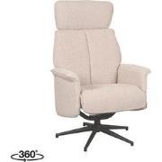 LABEL51 Fauteuil Verdal - Naturel - Boucle - Excl. Hocker