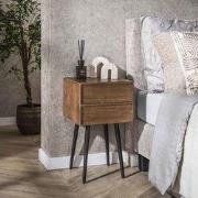 Nachtkastje Lio Acacia Drift Brown 2 Lades