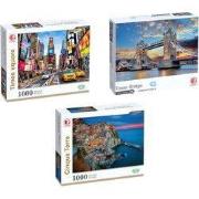 Feel Home - Set van 3 Puzzels - Wereldstad Editie