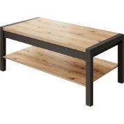 Meubella - Salontafel Acapulco - Eiken - Zwart - 120 cm