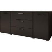 Meubella - Dressoir Betty - Zwart - 150 cm