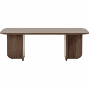 Rechthoekige salontafel met afgeronde randen L120 cm - BECAJ