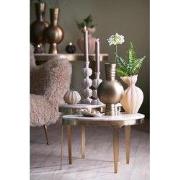 Bijzettafel Giulio - Bruin - Ø51x48cm