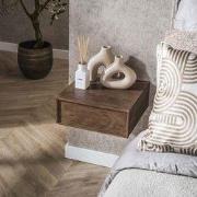 Hoyz Collection - Nachtkastje Frame Zwevend 1 Lade Verpakt Per 2 - Mas...