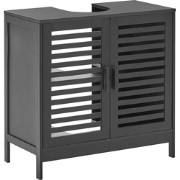 MISSOULA - Wastafelkast - Zwart - Bamboehout