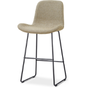 Nino-Fé barkruk taupe melange - zwart onderstel - 75 cm