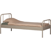 WOOOD Mata 1-Persoonsbed - Metaal - Zand - 90x208x95