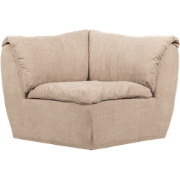 WOOOD Baggy Hoekelement - Geweven Chenille - Zand - 81x96x96