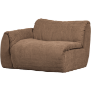 WOOOD Baggy 1-Zits Met Arm Links - Geweven Chenille - Bruin-81x114x101