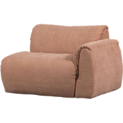 WOOOD Baggy 1-Zits Met Arm Rechts - Geweven Chenille - Oudroze -