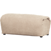 WOOOD Baggy Hocker - Geweven Chenille - Zand - 46x91x50