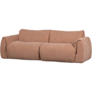 WOOOD Baggy 2-Zits Bank - Geweven Chenille - Oud Roze - 81x228x102