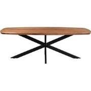 Livingfurn - Eetkamertafel Jesper Danish Oval 180cm - Mangohout / Geco...