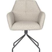 Eetkamerstoel Off White - Metaal Draaibaar - Pete