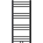 Badkamerradiator Sahara 400x800 mm antraciet gebogen met middenaanslui...