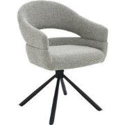 Livingfurn - Eetkamerstoel Linn Taupe Set van 2 - 62x58x85cm