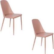 Housecraft Living Pip Eetkamerstoelen Roze - Set van 2