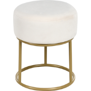 DELCO - Hocker - Off-white - Fluweel