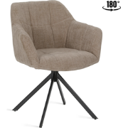 Eetkamerstoel Jesse - Stof Taupe