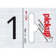 Route alulook 25 x 44 mm Sticker pick up cijfer 1