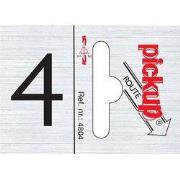 Route alulook 25 x 44 mm Sticker pick up cijfer 4