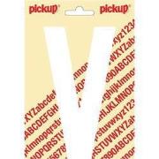 Plakletter Nobel Sticker letter V