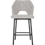 MUST Living Counter chair Bloom,100x54x57 cm, polaris light grey, seat...