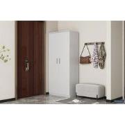 Schoenenkast 'Mike' 2 deuren Wit