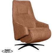 LABEL51 Elektrische Fauteuil Odense - Cognac - Micro Suede - One Size
