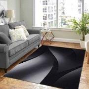 Marlon Modern Zwart / Grijs vloerkleed - - 80 X 150 CM