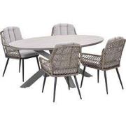 Garden Impressions Kalibo tuinset 5-delig - Tulli tuintafel 180x115 cm...