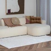 Scandinavisch vloerkleed Curve creme/wit Wit; Creme - Polyester - 160 ...