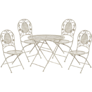 BIVIO  - Tuinset voor 4 - Gebroken wit - IJzer