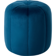 SELBY - Poef - Blauw - Fluweel