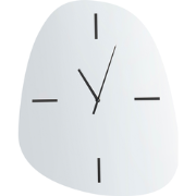 ALMANSA - Wandklok - Zilver - Glas