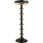 J-Line - Kaarshouder  Bal Metaalzwart/goudlarge - 11x11x30cm