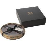 J-Line - Geurkaars M-chic Glas Goud/zwart Large-40u - 29x29x6cm