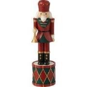 J-Line - Kaarshouder Notenkraker Resine Rood/groen Small - 7.5x7.5x25....