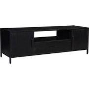 Livingfurn - TV Meubel Kala 160cm - Mangohout / Gecoat Staal