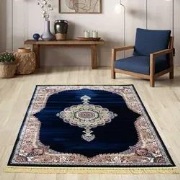 Isfahan vloerkleed - Oosters Medaillon Klassiek - Blauw - 240 X 340 CM
