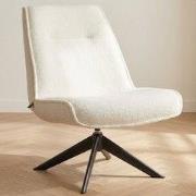 Draaibare fauteuil Marijn teddy naturel