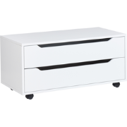 OSASCO - Badkamerkast met wieltjes - Wit - MDP