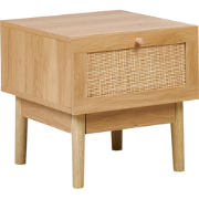 NIVO - Nachtkastje - Lichtbruin - Hout/Rotan