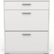 Rangement chaussures 2 abattants et 1 tiroir L80,8 cm - IZZY